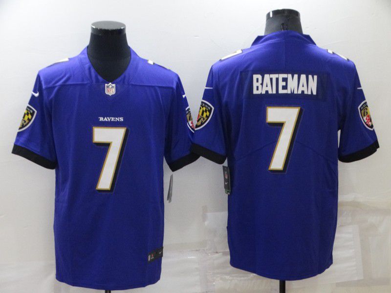 Cheap Men Baltimore Ravens 7 Bateman Purple 2022 Nike Limited Vapor Untouchable NFL Jerseys